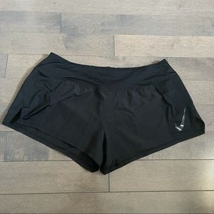 black nike running shorts